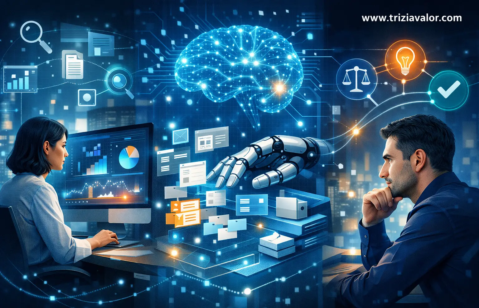 Profissional dedicado a aprender IA para o trabalho