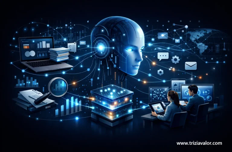 profissionais aproveitam como a IA analisa informação no trabalho