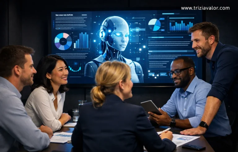 profesionales com sistemas de conhecimento com IA no trabalho