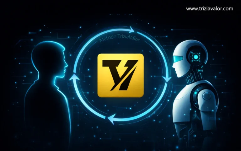 profissional revisando resultados gerados por inteligência artificial mantendo controle humano no processo