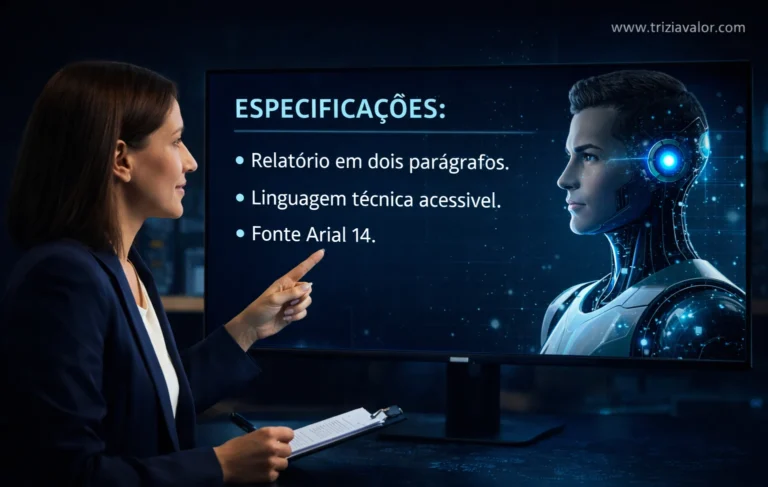 Aprenda como definir especificações na interação com IA no trabalho e como melhorar a qualidade e consistência das respostas da inteligência artificial.