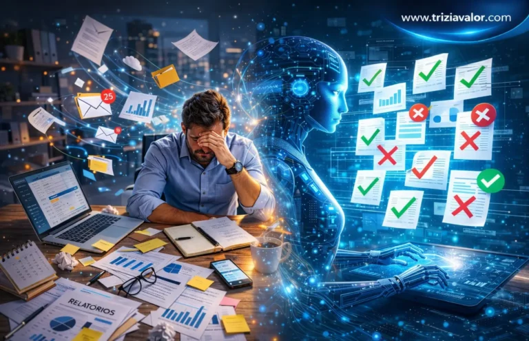 IA para filtrar informação relevante no trabalho identificando conteúdos importantes