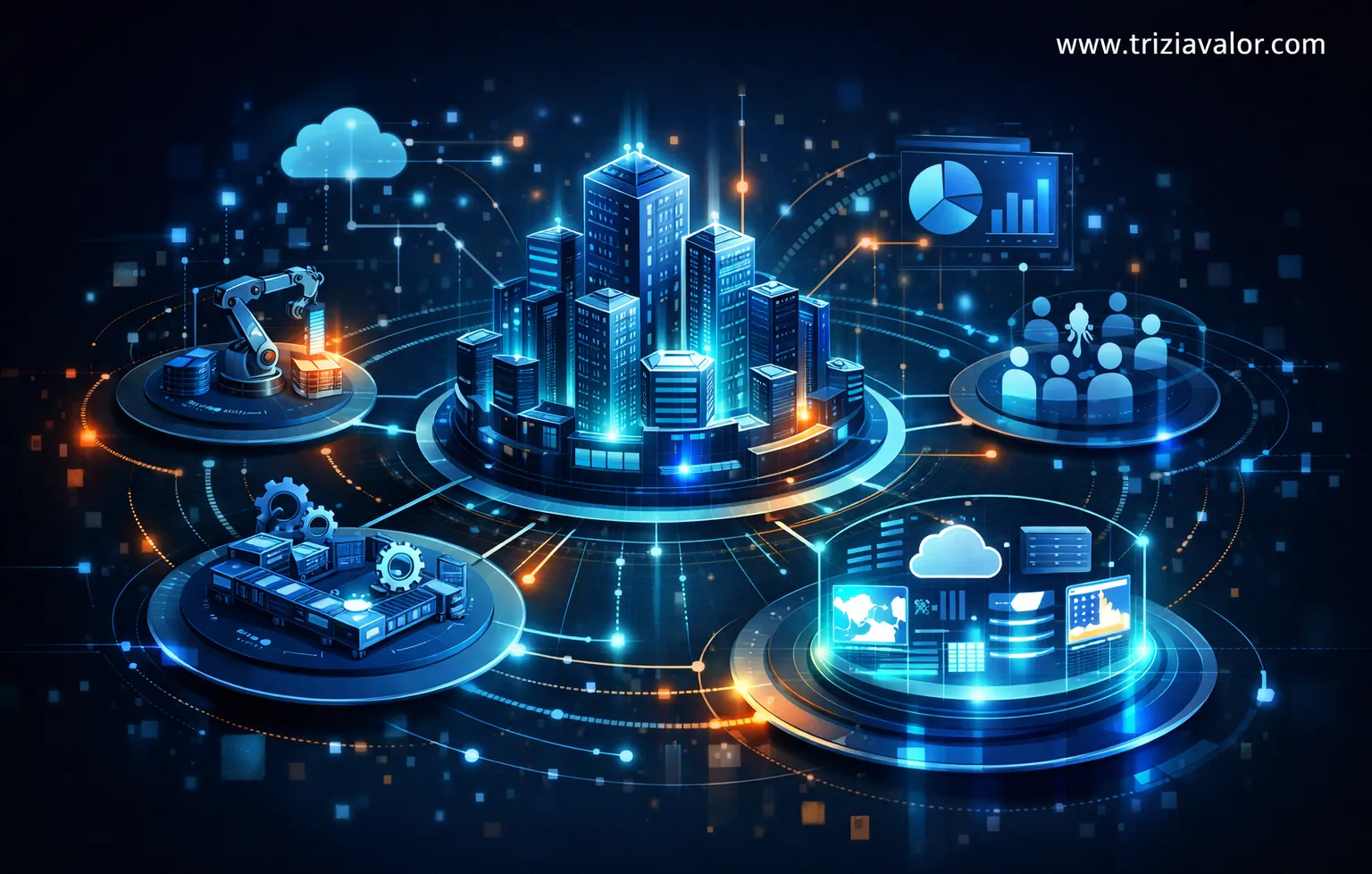 IA para gestão de informação em empresas organizando dados e conhecimento corporativo