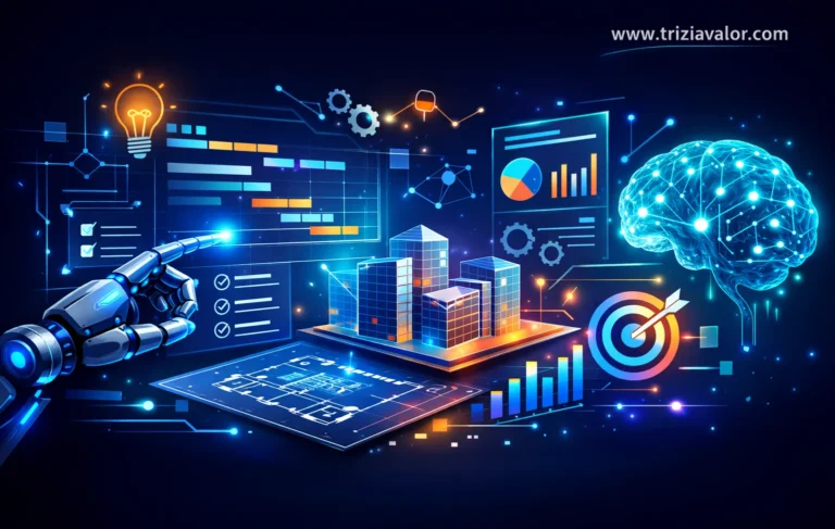 IA para planejamento profissional organizando tarefas e projetos no trabalho