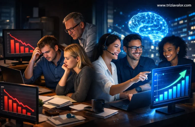 produtividade profissional com IA no ambiente de trabalho moderno