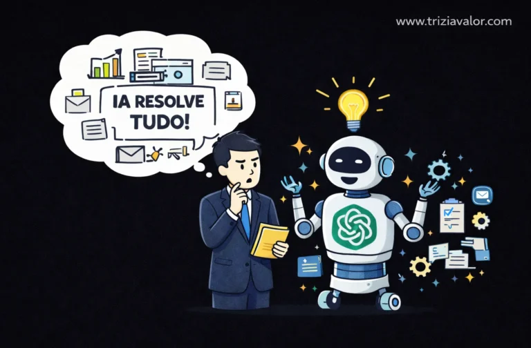 profissional utilizando chatgpt no trabalho e cometendo erros comuns no uso da inteligência artificial