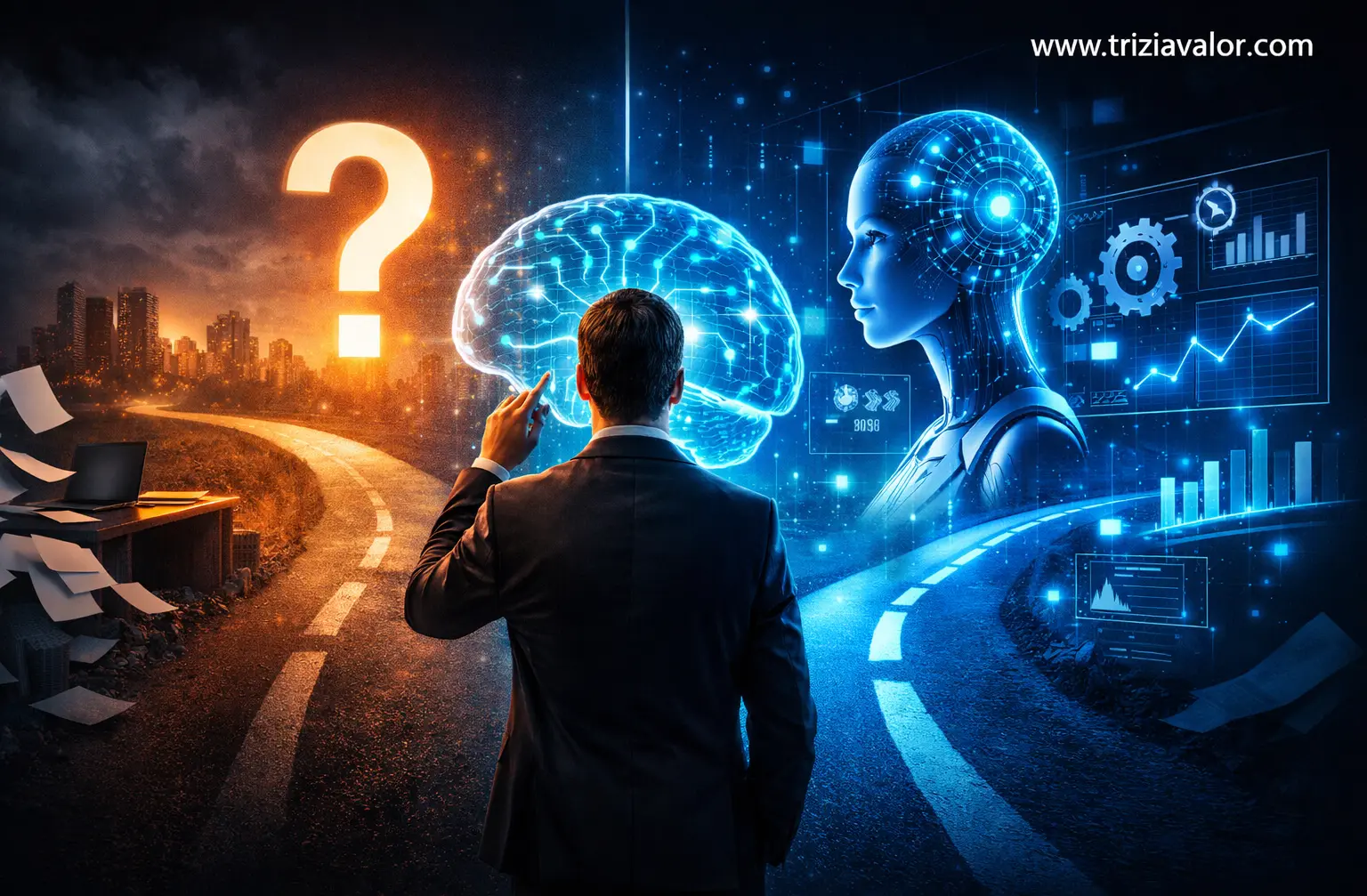 IA para análise estratégica de informação analisando dados no ambiente de trabalho