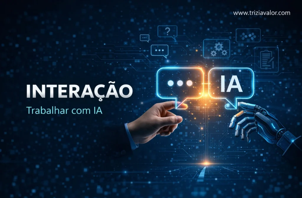 interação com IA no trabalho profissional