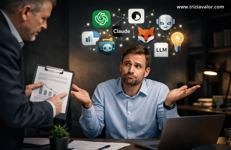 profissional que conhece ferramentas, mas não sabe aplicar IA no trabalho