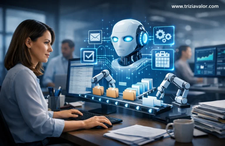 automação de tarefas profissionais com inteligência artificial no trabalho